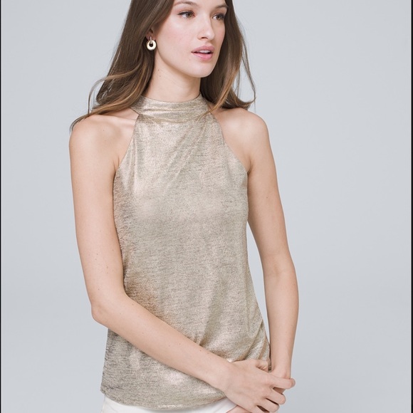 WHBM size S metallic top - Picture 2 of 10
